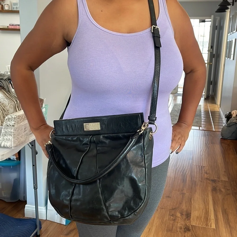 MARC by Marc Jacobs Leather Marchive Hili Black Hobo Bag